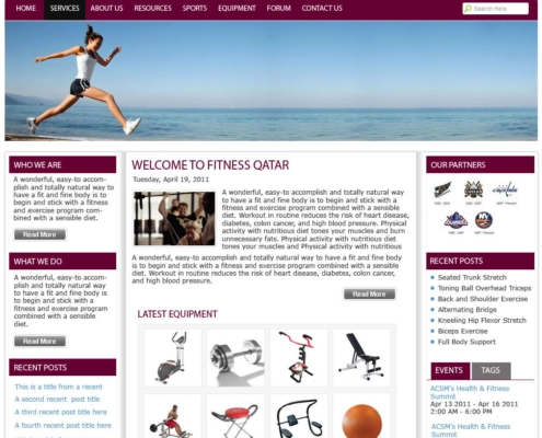 FitnessQatar 495x400 - Design Portfolio